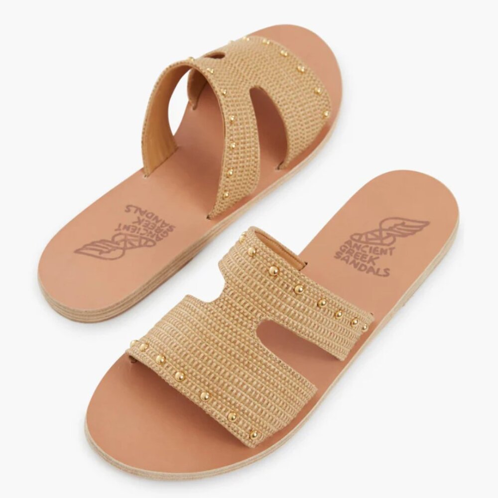 Woven Raffia Sandals - Picture 2 of 6